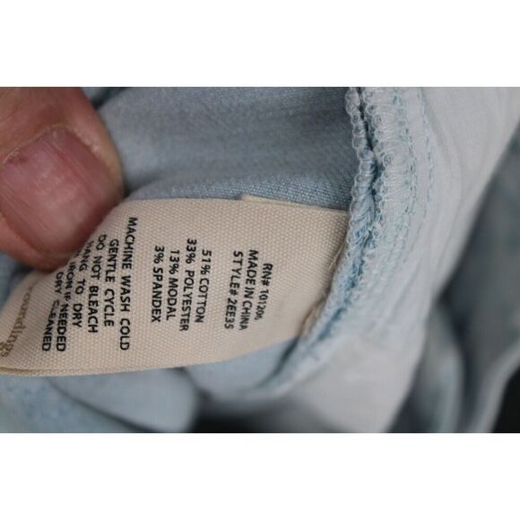 Soft Surroundings Bermuda Shorts Womens Medium Blue Denim Stretch 2ee35 - Picture 8 of 8